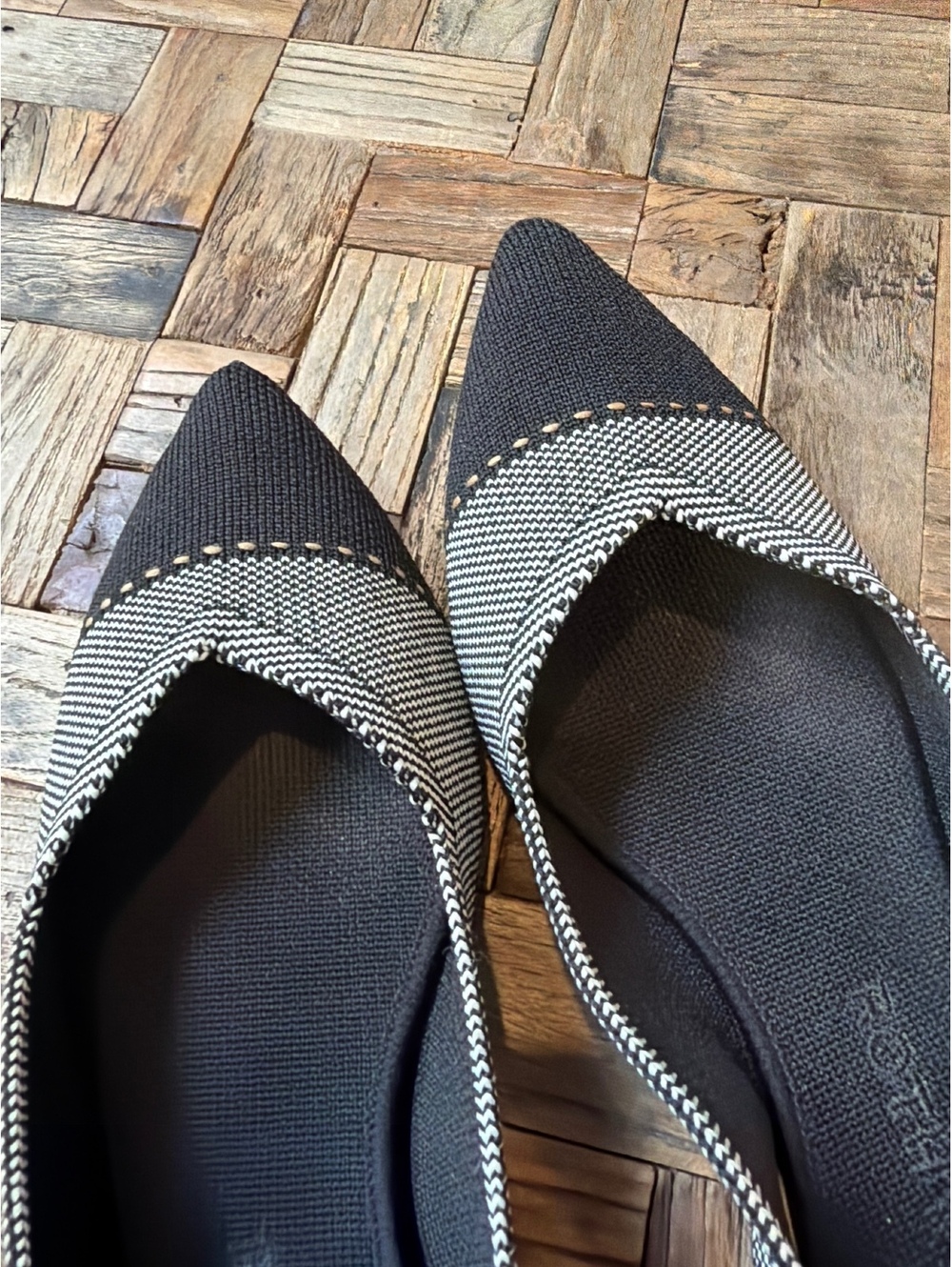 Rothy’s The Point Gray Mist CapToe Ballet Flats Size 9 - Picture 7 of 9